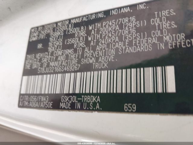 2006 TOYOTA TUNDRA 5TBJU32166S469267 Photo 8