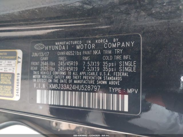 2017 HYUNDAI TUCSON KM8J33A24HU528797 Photo 8