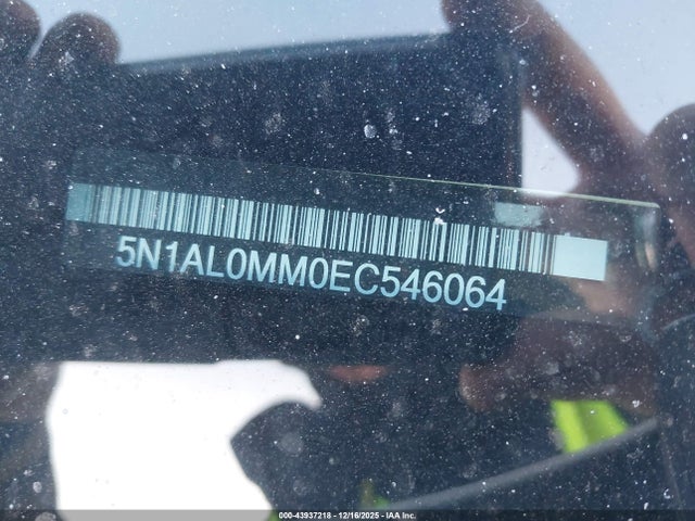 Aukcja sprzedaży 2014 Infiniti Qx60, vin: 5N1AL0MM0EC546064, numer aukcji: 43937218