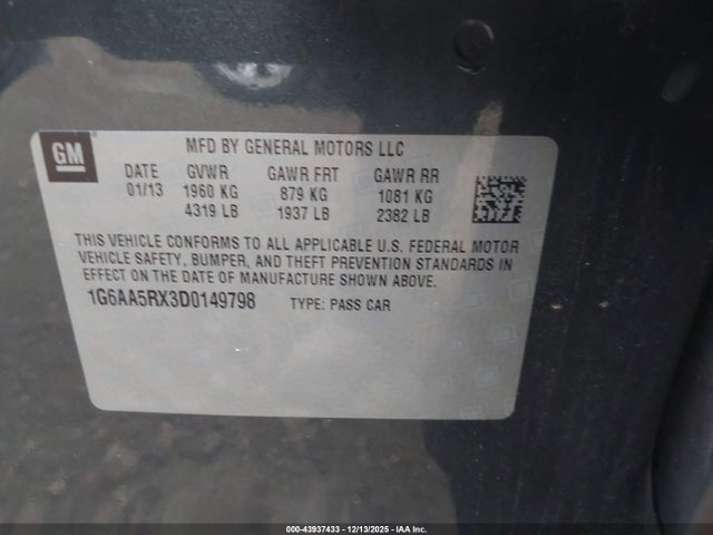 2013 CADILLAC ATS 1G6AA5RX3D0149798 Photo 8