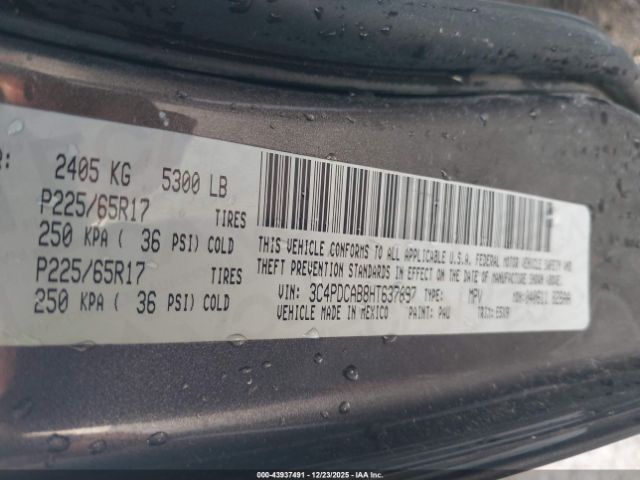 2017 DODGE JOURNEY 3C4PDCAB8HT637897 Photo 8