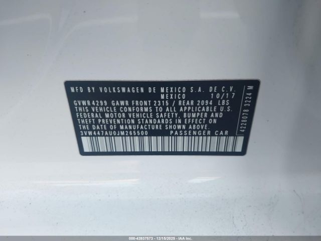 2018 VOLKSWAGEN GOLF GTI 3VW447AU0JM265500 Photo 8