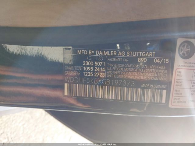 2016 MERCEDES-BENZ E 350 WDDHF5KBXGB197373 Photo 8