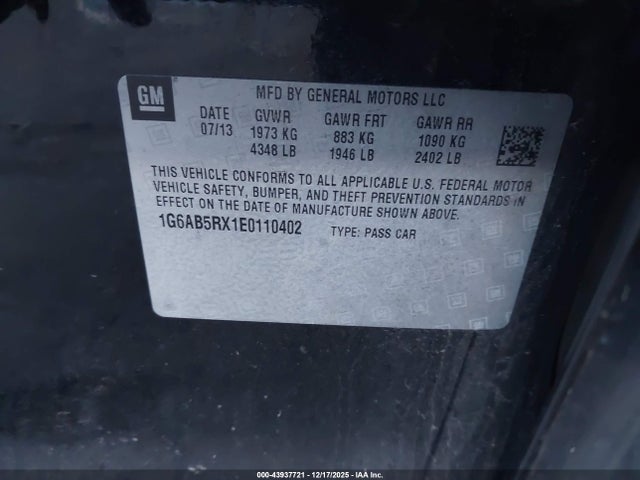 2014 CADILLAC ATS 1G6AB5RX1E0110402 Photo 8