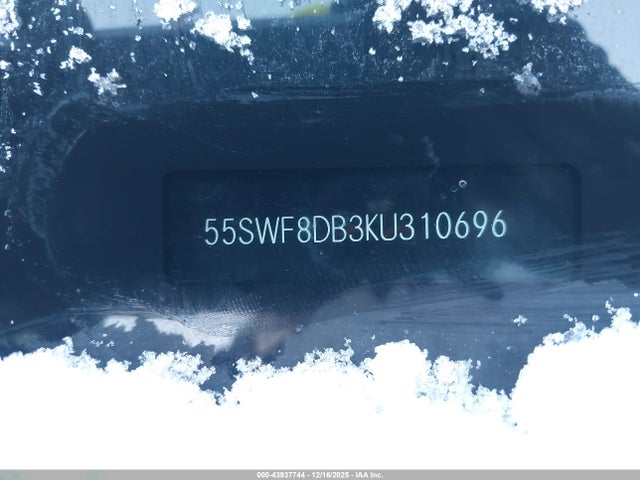 43937744 :رقم المزاد ، 55SWF8DB3KU310696 vin ، 2019 Mercedes-benz C 300 مزاد بيع