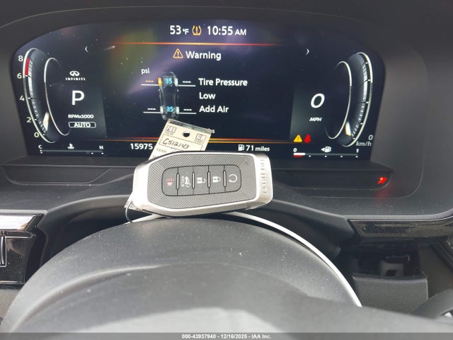 43937940 :رقم المزاد ، 5N1AL1FSXSC342501 vin ، 2025 Infiniti Qx60 Luxe Awd مزاد بيع