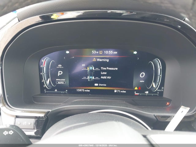 43937940 :رقم المزاد ، 5N1AL1FSXSC342501 vin ، 2025 Infiniti Qx60 Luxe Awd مزاد بيع