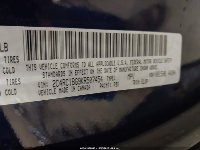 2019 CHRYSLER PACIFICA 2C4RC1BG9KR507454 Photo 8