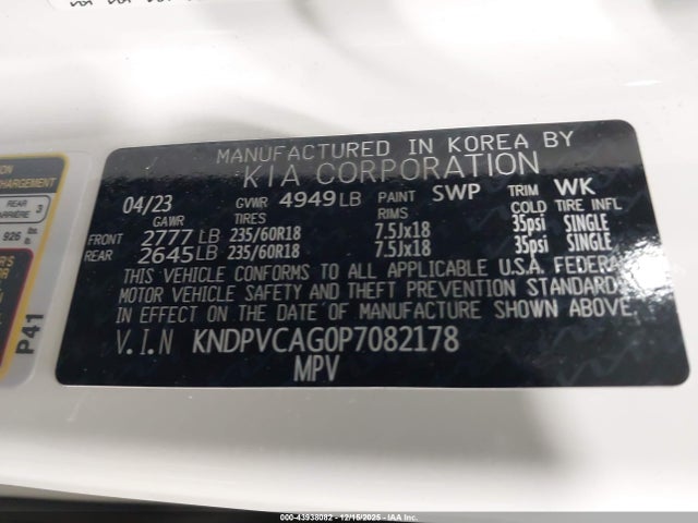 2023 KIA SPORTAGE HYBRID KNDPVCAG0P7082178 Photo 8