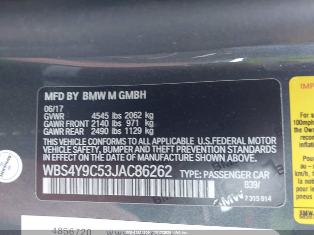 2018 BMW M4 WBS4Y9C53JAC86262 Photo 8