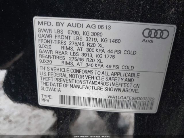 2014 AUDI Q7 WA1LGAFE6ED002329 Photo 8