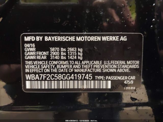 2016 BMW 750I WBA7F2C58GG419745 Photo 8