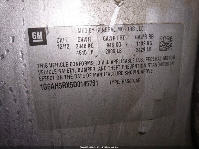 2013 CADILLAC ATS 1G6AH5RX5D0145781 Photo 8