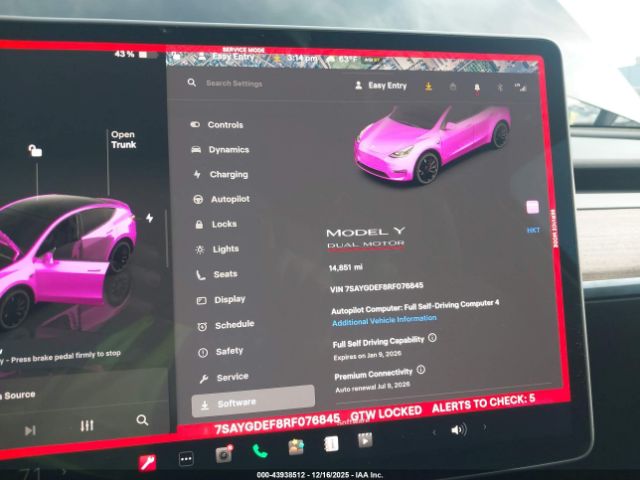 2024 TESLA MODEL Y 7SAYGDEF8RF076845 Photo 6