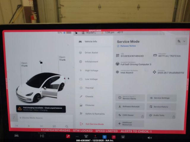 2019 TESLA MODEL 3 5YJ3E1EA1KF484240 Photo 6