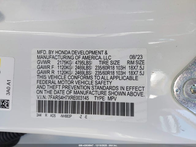 2024 HONDA CR-V 7FARS4H7XRE003145 Photo 8