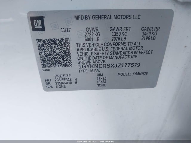 2018 CADILLAC XT5 1GYKNCRSXJZ177579 Photo 8