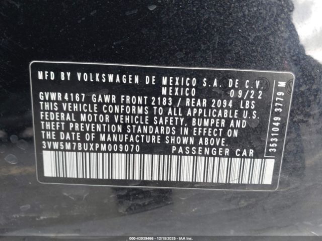 2023 VOLKSWAGEN JETTA 3VW5M7BUXPM009070 Photo 8