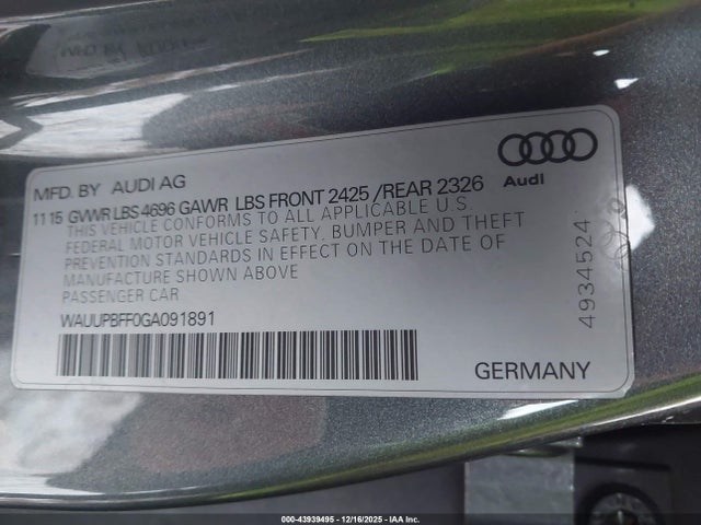 2016 AUDI A3 E-TRON WAUUPBFF0GA091891 Photo 8