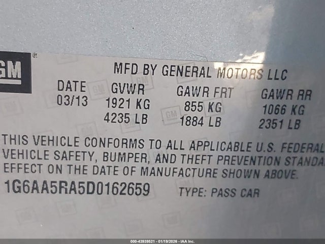 2013 CADILLAC ATS 1G6AA5RA5D0162659 Photo 8