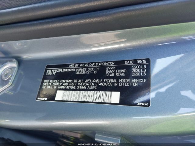 2017 VOLVO S90 YV1A22ML6H1000891 Photo 8