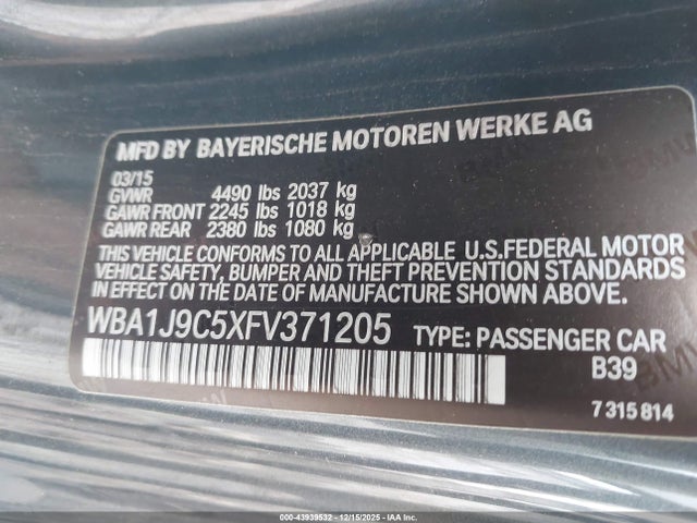 2015 BMW M235 WBA1J9C5XFV371205 Photo 8