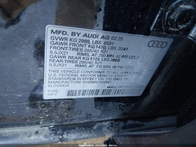 2025 AUDI Q7 WA1LVBF79SD026228 Photo 8