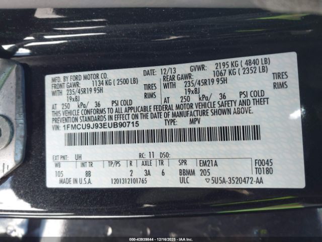 2014 FORD ESCAPE 1FMCU9J93EUB90715 Photo 8