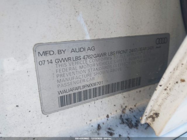 2015 AUDI A4 WAUAFAFL9FN008701 Photo 8