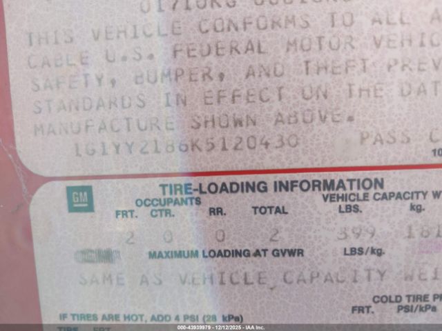 1989 CHEVROLET CORVETTE 1G1YY2186K5120430 Photo 8