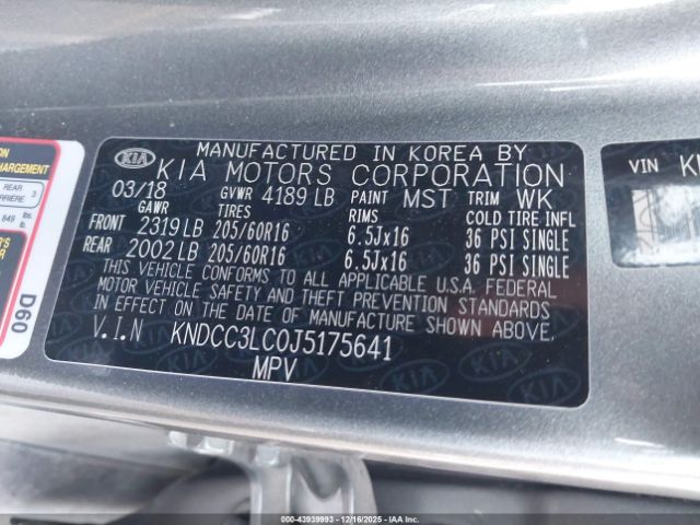 2018 KIA NIRO KNDCC3LC0J5175641 Photo 8