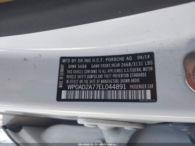 2014 PORSCHE PANAMERA E-HYBRID WP0AD2A77EL044891 Photo 8