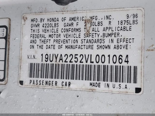 1997 ACURA CL 19UYA2252VL001064 Photo 8