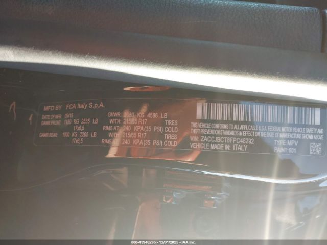 2015 JEEP RENEGADE ZACCJBCT8FPC46292 Photo 8