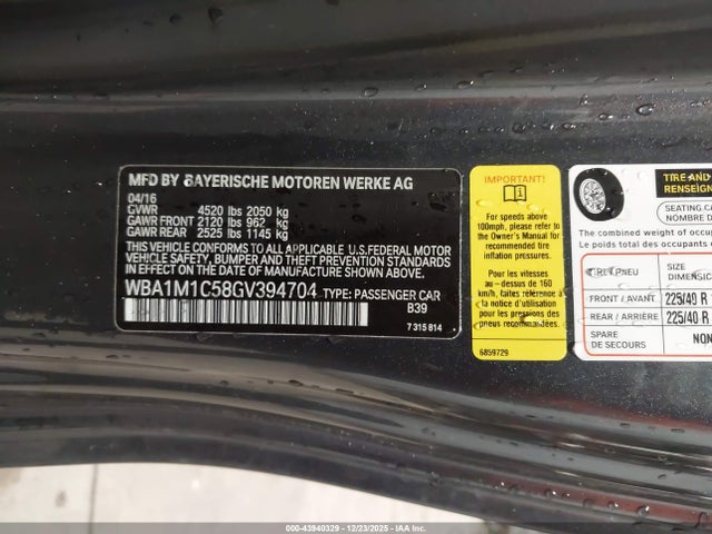 2016 BMW M235I WBA1M1C58GV394704 Photo 8