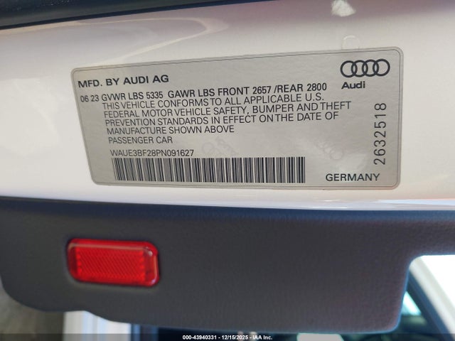 2023 AUDI A6 WAUE3BF28PN091627 Photo 8