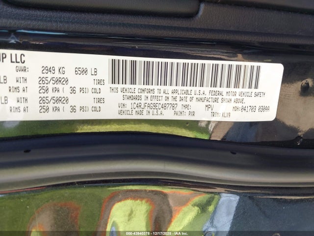 Jeep Grand Cherokee Altitude 2014 1C4RJFAG9EC487787 Image 9