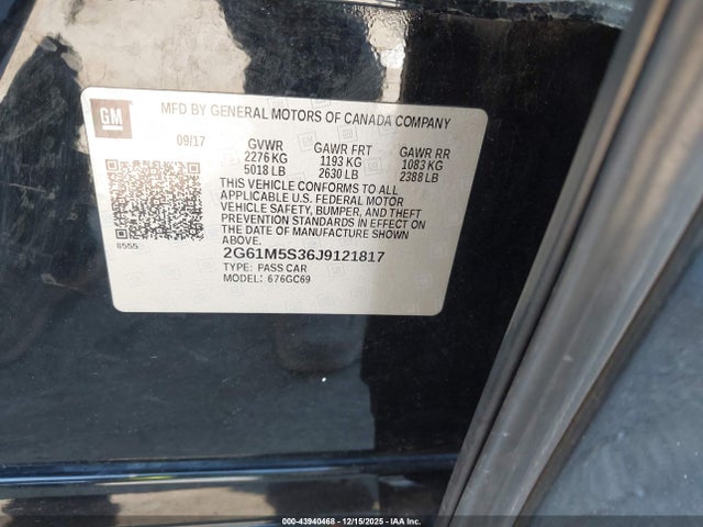 2018 CADILLAC XTS 2G61M5S36J9121817 Photo 8