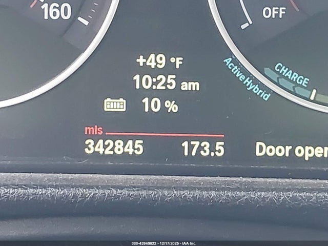 43940822 :رقم المزاد ، WBA3F9C54DF145310 vin ، 2013 Bmw Activehybrid 3 مزاد بيع