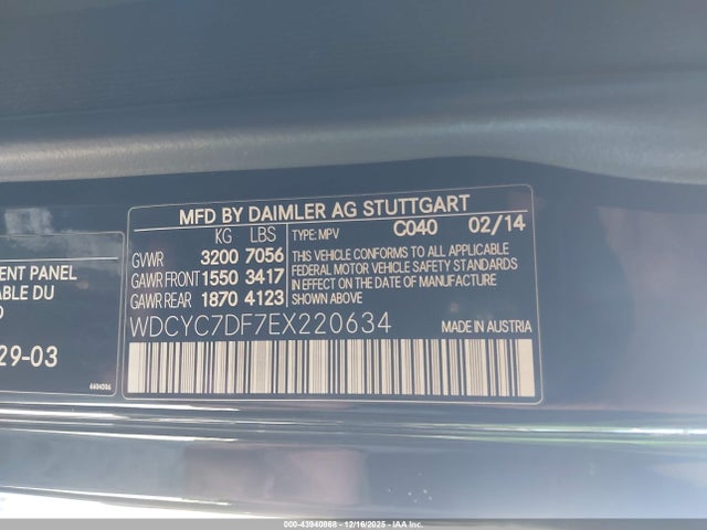 2014 MERCEDES-BENZ G 63 AMG WDCYC7DF7EX220634 Photo 8