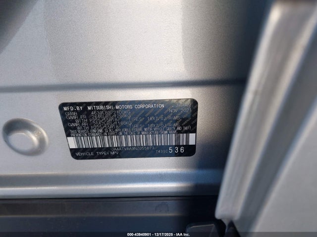 2022 MITSUBISHI ECLIPSE CROSS JA4ATVAA9NZ055673 Photo 8