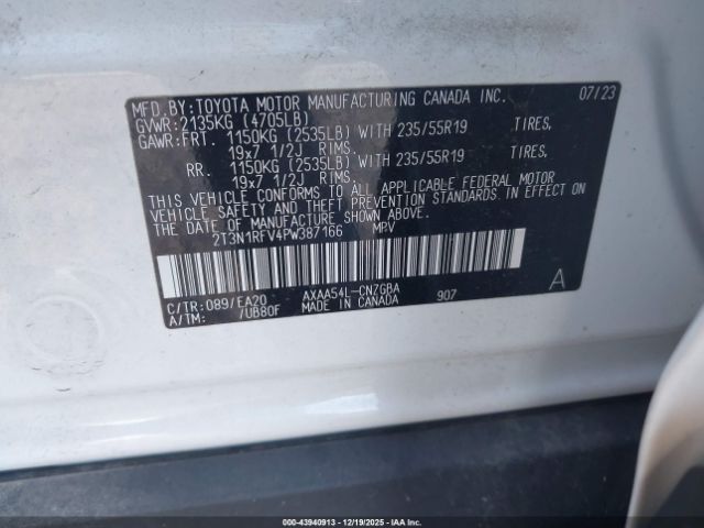 2023 TOYOTA RAV4 2T3N1RFV4PW387166 Photo 8