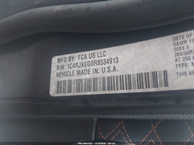 1C4RJKEG0R8534913 Jeep Grand Cherokee L Summit 4x4