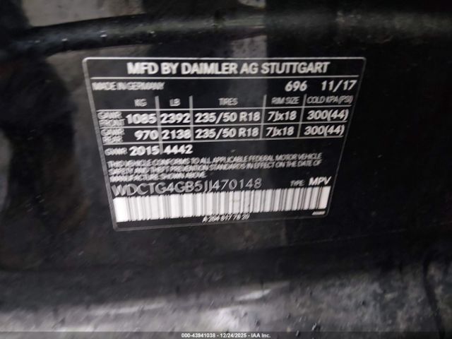 2018 MERCEDES-BENZ GLA 250 WDCTG4GB5JJ470148 Photo 8