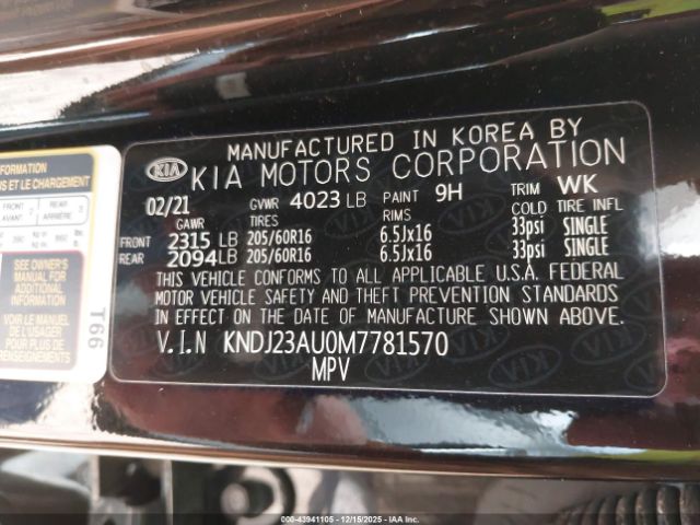 2021 KIA SOUL KNDJ23AU0M7781570 Photo 8