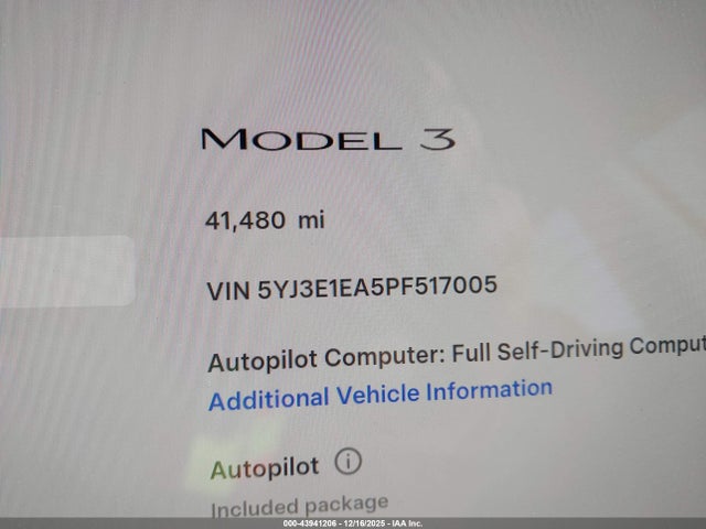 Tesla Model 3 Rear-wheel Drive 2023 5YJ3E1EA5PF517005 Image 15