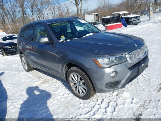 2017 BMW X3 5UXWX9C31H0W75334
