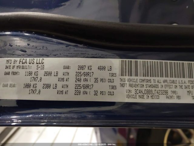 2018 JEEP COMPASS 3C4NJDBB9JT423298 Photo 8