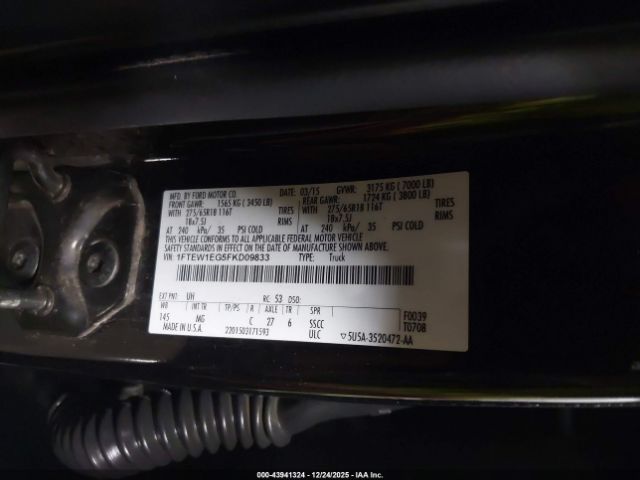 2015 FORD F-150 1FTEW1EG5FKD09833 Photo 8