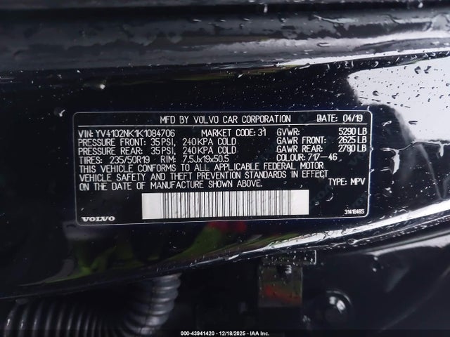 YV4102NK1K1084706 Volvo V90 Cross Country T5
